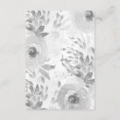 Hochzeitsdetails - Grüne Hochzeit Begleitkarte (Rückseite)