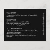 🌈 ❤️ HochzeitsDETAILS Herz der Hochzeit Begleitkarte (Rückseite)