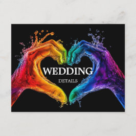 🌈 ❤️ HochzeitsDETAILS Herz der Hochzeit Begleitkarte