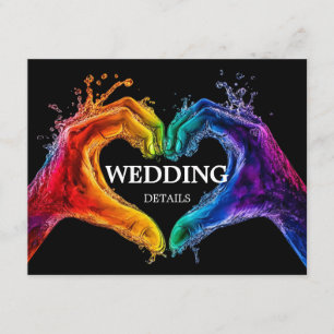 🌈 ❤️ HochzeitsDETAILS Herz der Hochzeit Begleitkarte