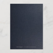 Hochzeitsdetails in Edelgold Begleitkarte (Rückseite)