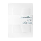 Hochzeitsdetails Moderner Einladung Bauch für Hoch Einladungsbanderole (Vorderseite Beispiel)