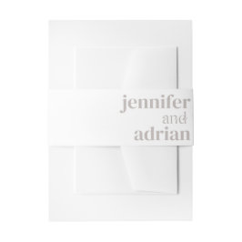 Hochzeitsdetails Moderner Einladung Bauch für Hoch Einladungsbanderole