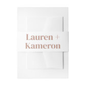 Hochzeitsdetails Moderner Einladung Bauch für Hoch Einladungsbanderole (Vorderseite Beispiel)