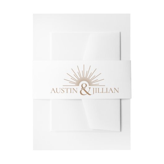 Hochzeitsdetails Moderner Einladung Bauch für Hoch Einladungsbanderole (Vorderseite Beispiel)