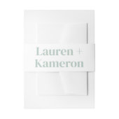 Hochzeitsdetails Moderner Einladung Bauch für Hoch Einladungsbanderole (Vorderseite Beispiel)