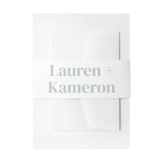 Hochzeitsdetails Moderner Einladung Bauch für Hoch Einladungsbanderole (Vorderseite Beispiel)