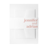 Hochzeitsdetails Moderner Einladung Bauch für Hoch Einladungsbanderole (Vorderseite Beispiel)