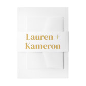 Hochzeitsdetails Moderner Einladung Bauch für Hoch Einladungsbanderole (Vorderseite Beispiel)