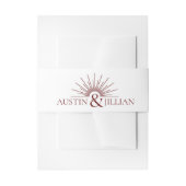 Hochzeitsdetails Moderner Einladung Bauch für Hoch Einladungsbanderole (Vorderseite Beispiel)