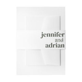 Hochzeitsdetails Moderner Einladung Bauch für Hoch Einladungsbanderole