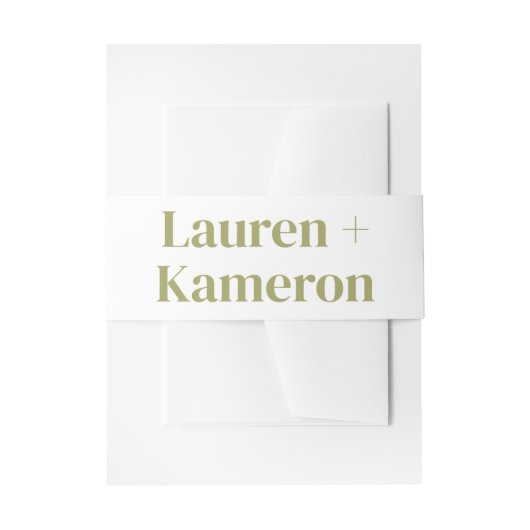 Hochzeitsdetails Moderner Einladung Bauch für Hoch Einladungsbanderole (Vorderseite Beispiel)