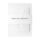 Hochzeitsdetails Moderner Einladung Bauch für Hoch Einladungsbanderole (Vorderseite Beispiel)