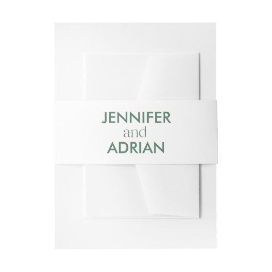 Hochzeitsdetails Moderner Einladung Bauch für Hoch Einladungsbanderole (Vorderseite Beispiel)