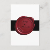 Hochzeitsdetails | Pen & Inkwell | Kleine Details Begleitkarte (Rückseite)