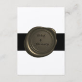 Hochzeitsdetails | Pen & Inkwell | Kleine Details Begleitkarte (Rückseite)