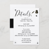 Hochzeitsdetails | Pen & Inkwell | Kleine Details Begleitkarte (Vorne/Hinten)