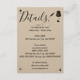 Hochzeitsdetails | Pen & Inkwell | Kleine Details Begleitkarte
