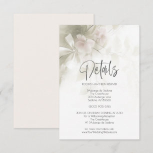 Hochzeitsdetails Rosa Hauch Pfirsichblüten  Einladung