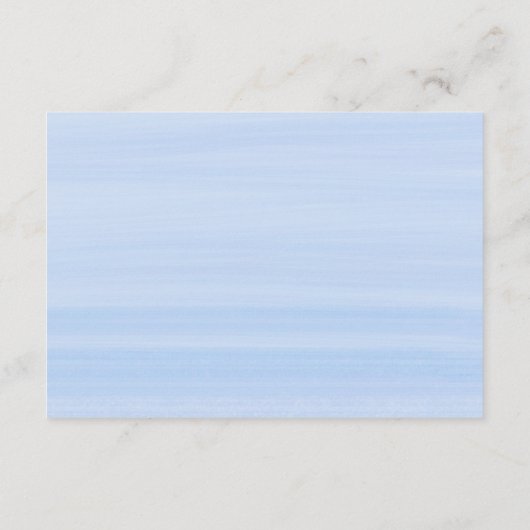 Hochzeitsdetails Vergessen Sie Me Nots Royal Blue Begleitkarte (Rückseite)