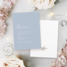 Hochzeitsdetails zum Thema blaue Ozeane