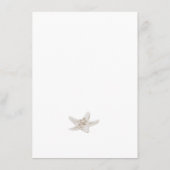 Hochzeitsdetails zum Thema blaue Ozeane Begleitkarte (Rückseite)