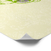 Hochzeitsdiagramm auf der Waldseite des Zaubers Poster (Ecke)