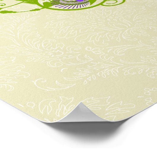 Hochzeitsdiagramm auf der Waldseite des Zaubers Poster (Ecke)