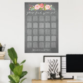 Hochzeitsdiagramm der Rose Garden Poster (Heimbüro)