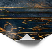 Hochzeitsdiagramm der Zwergfahnenträger Poster (Ecke)