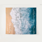 Hochzeitsdiagramm für Beach-Foto Wandteppich (Vorderseite (Horizontal))