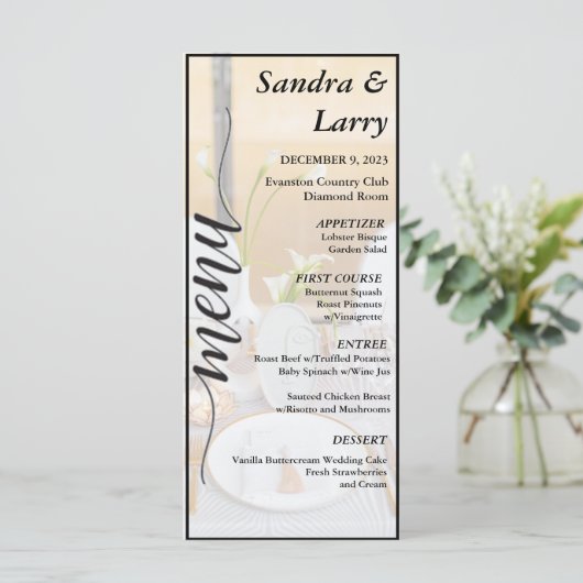 Hochzeitsdinner (Stehend Vorderseite)