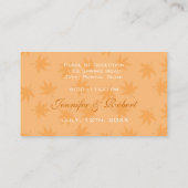 Hochzeitsdinner # Karte für den Gast (Rückseite)