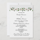 Hochzeitsdinner Probe Einladung (Vorderseite)