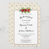 Hochzeitsdinner Probe Einladung (Vorne/Hinten)