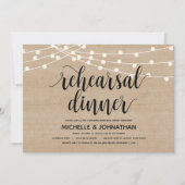 Hochzeitsdinner Probe Einladung (Vorderseite)