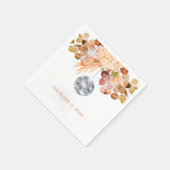 Hochzeitsdisco Ball Elegante Eleganz Serviette (Ecke)