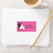 Hochzeitsdoodles Adressaufkleber (Insitu)