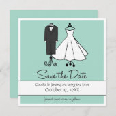 Hochzeitsdoodles | Save The Date (Vorne/Hinten)
