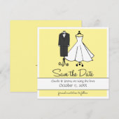 Hochzeitsdoodles | Save The Date (Vorne/Hinten)