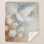 Hochzeitsdove Floral Sherpa Blanket Sherpadecke (Vorderseite)
