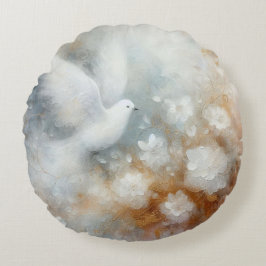 Hochzeitsdove Rundes Kissen