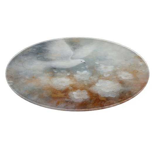 Hochzeitsdove Schneidebrett (Ecke)