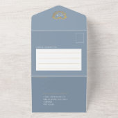 Hochzeitsdrossel All In One Einladung (Außenbereich)