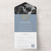 Hochzeitsdrossel All In One Einladung (Innen Boden)