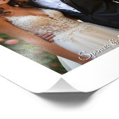 Hochzeitsdruck Foto | Weiße Grenze (Ecke)