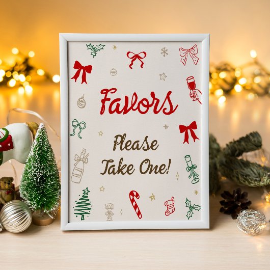Hochzeitsdusche-Geschenkposter zu Weihnachten Poster