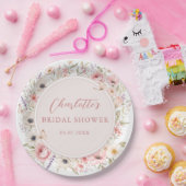 Hochzeitsdusche - Love Is In Bloom Pappteller (Party)