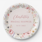 Hochzeitsdusche - Love Is In Bloom Pappteller (Vorderseite)