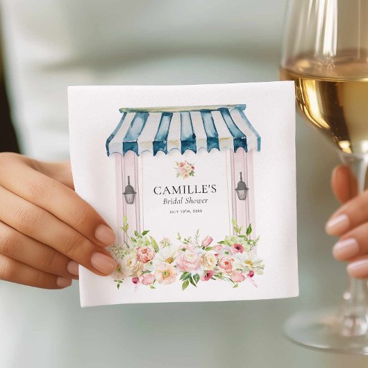 Hochzeitsdusche Servietten Blumen Garten